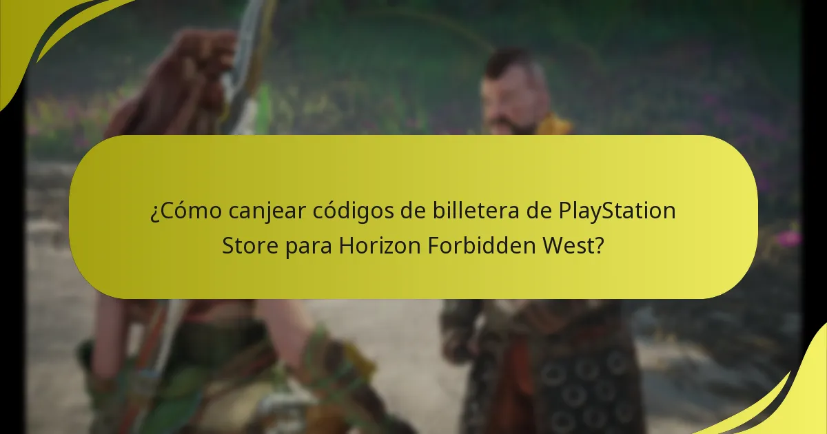 ¿Cómo canjear códigos de billetera de PlayStation Store para Horizon Forbidden West?