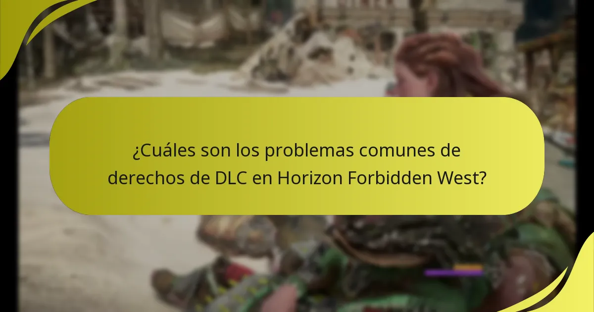 ¿Dónde puedo encontrar soporte para problemas de derechos de DLC en Horizon Forbidden West?